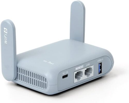 GL.iNet GL-MT3000 (Beryl AX) Portable Wifi Router for Travel & Home, Wireless Access Point, Pocket Wifi 6 Abroad, Secure Vpn Router, Dual Band, Mobile Wireless Routers for Modem, 1 x 2.5Gbp WAN Port