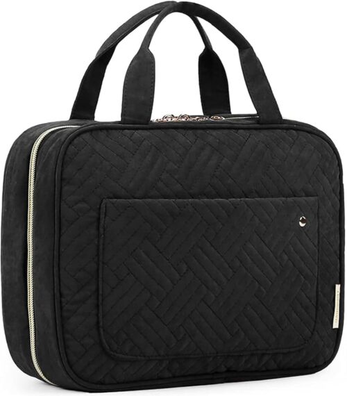 BAGSMART Hanging Toiletry Bag - Travel Toiletry Organizer - Black