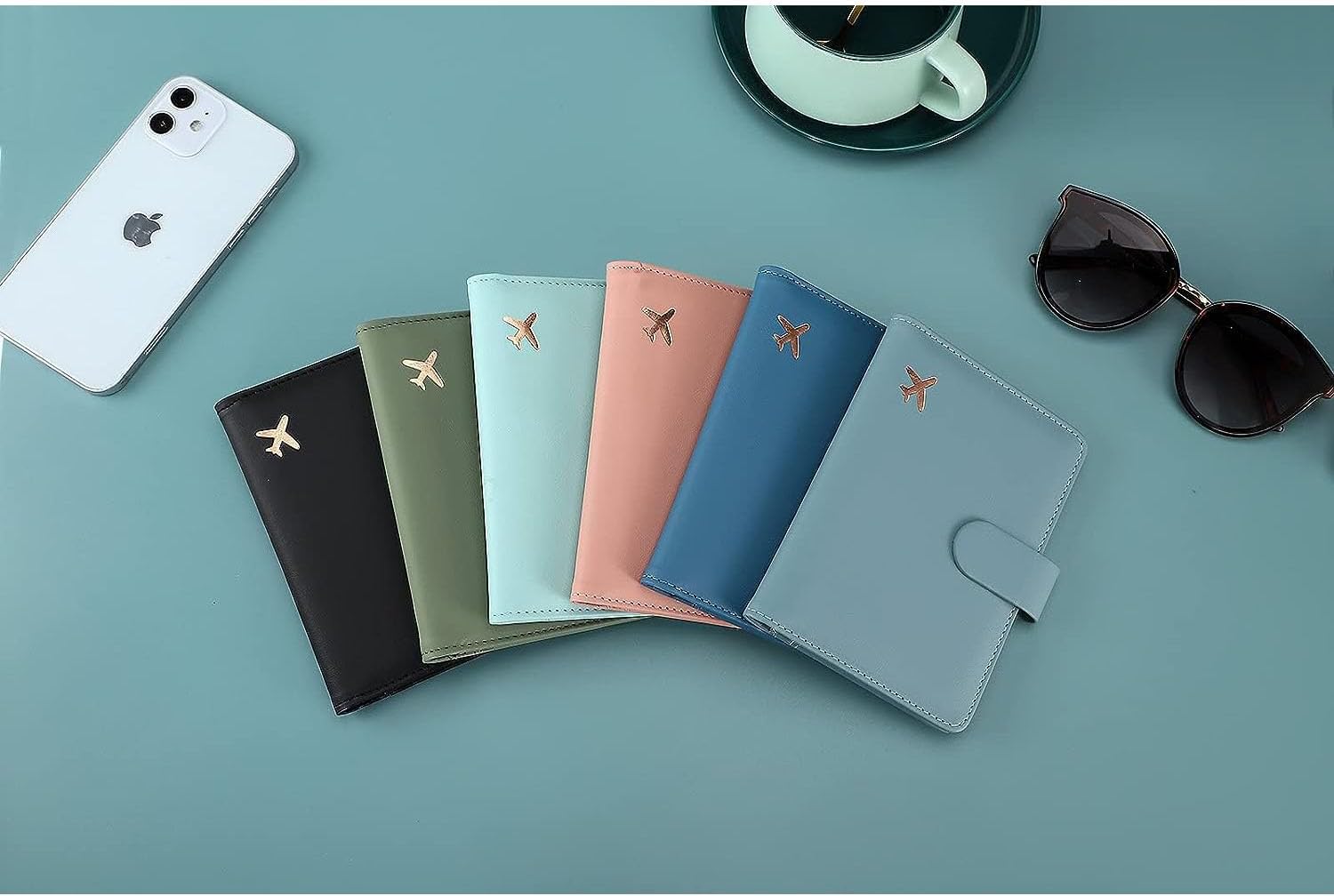 Melsbrinna Premium Leather Passport Case Waterproof RFID Blocking Passport Case with Pen Holder Cute Travel Diary for Men Women - Image 6