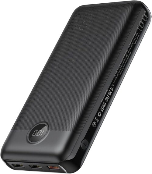 VEGER Power Bank Fast Charging,30000mAh Portable Charger PD 20W USB C Battery Pack with 4 Outputs & 2 Inputs Compatible with iPhone/iPad/Smartphones Tablet and More