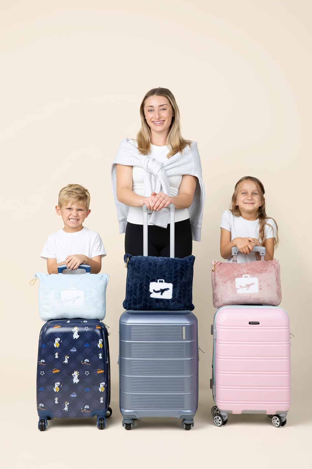 EverSnug Travel Blanket and Pillow - Premium Soft 2 in 1 Airplane Blanket with Soft Bag Pillowcase, Hand Luggage Belt and Backpack Clip (Light Pink) - Image 8