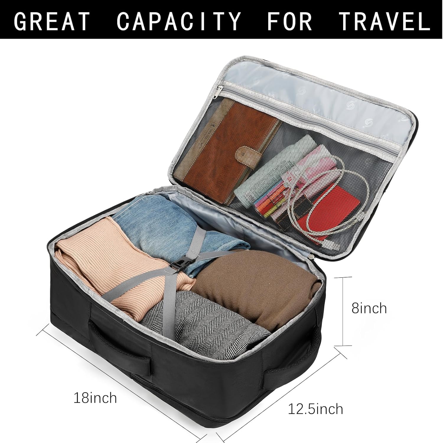 Sowaovut Travel Laptop Backpack, Extra Large Backpacks Flight Approved Daypack, Business Bag Fit 17.3 inch Laptop - Image 2