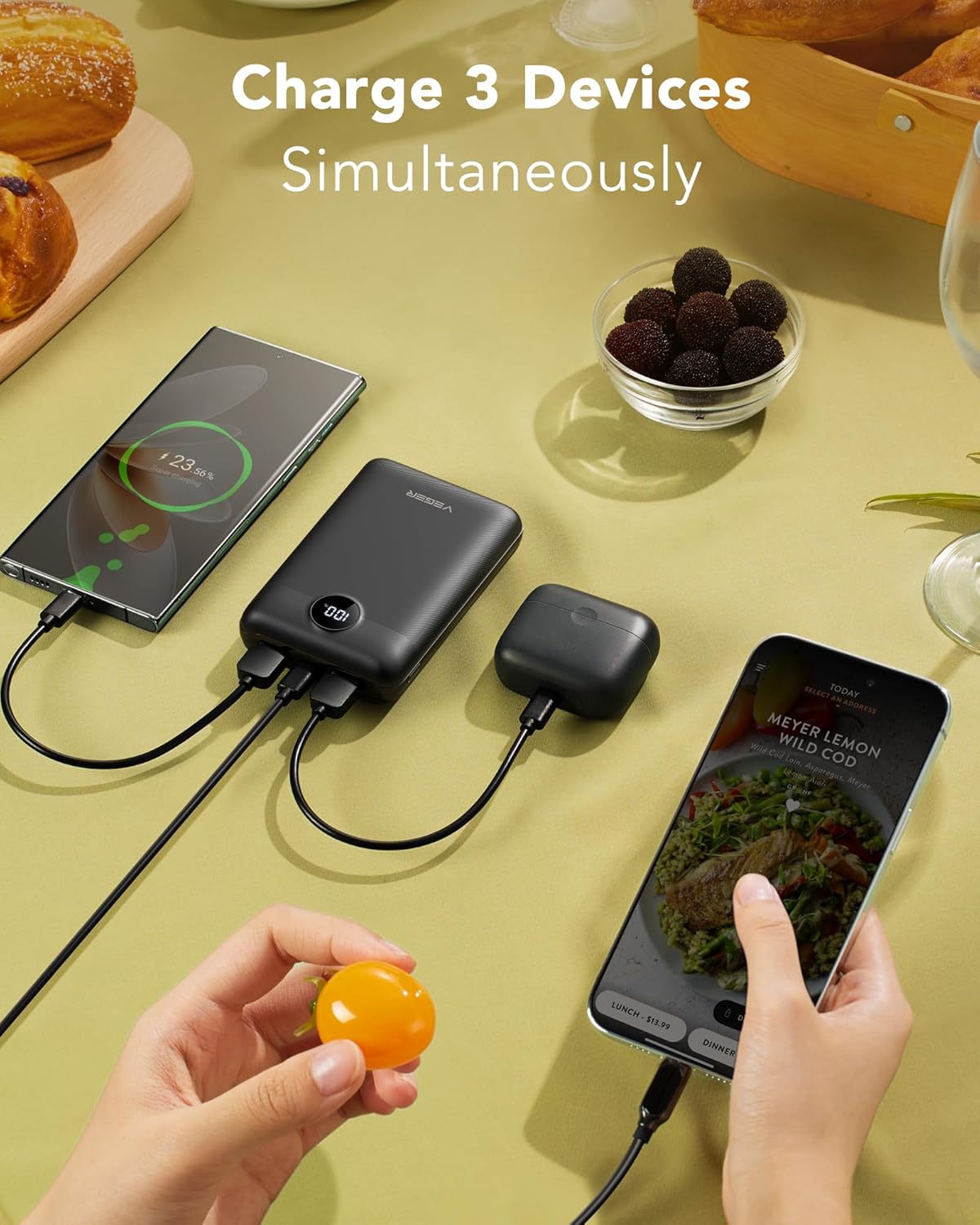 VEGER Power Bank 20000mAh,Portable Charger USB C Battery Pack Phone Charger,Travel Essentials Powerbank Fast Charging Compatible with iPhone,iPad,Android Smartphone,Heated Vest and More - Image 5