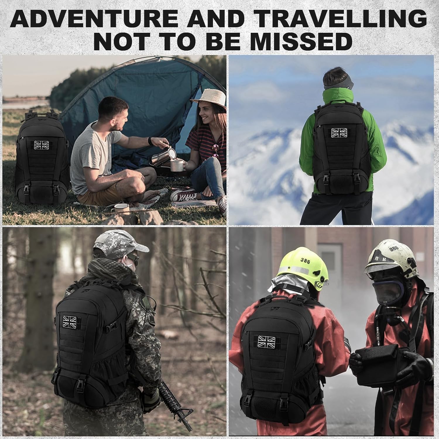 Jueachy Military Tactical Backpack 30/35/40L Army Assult Camouflage Hunting Rucksack Molle 3 Day Large Rucking Backpack for Outdoor Sports Trekking Hiking Travel Camping - Image 6