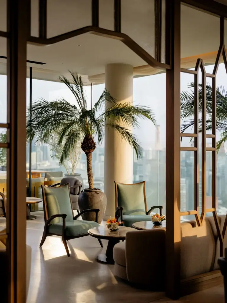 Dusit Thani Bangkok five-star hotel tower in the city centre